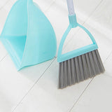 Kids Dustpan Set Soft Fur Plastic Small Broom Dustpan for Baby Kids Toys Kindergarten Green V1294-YM0716-3117220141613