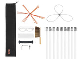 Chimney Sweep Kit, 9m Maximum Extendable Length Chimney, Chimney Cleaner Sweeper with Dual V952-SSTYCQSTJ30YIIB96001V0
