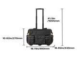 Rolling Tool Bag, 110 lbs Load Capacity, 25 Pockets Heavy Duty Roller Tool Bag with Adjustable V952-GLGJD18YC600UPU23001V0