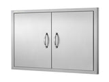 BBQ Access Door, 787x609 mm Double Outdoor Kitchen Door, Stainless Steel Flush Mount Door, Double V952-SMMBSCJMYS31IPP30V0