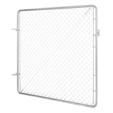Chain Link Gate, 70 x 72 in, Adjustable Chain Link Panel, Fit 3 ft Garden V952-SWHYM7072INCM7PVRV0