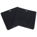 Silicone Kitchen Drying Mats Black Heat Resistant for Home 8Pcs V1369-AZ3-W-18065