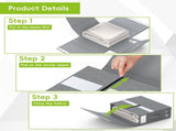 Bed Sheets Organizer, Foldable Queen & King Size Sheet Storage, 2 Pack Bedsheet Organizers for Linen V1192-AZ-W-17020