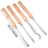 Wood Turning Tools for Lathe 4 PCS Set, Carbide Lathe Tools with Diamond Shape, Round, Square V952-MGCDMBSJT00000001V0