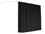 Artiss Room Divider Curtain Ceiling Mounted Track Sets Flexible Black RD-D-254X213-BK