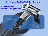 Tire Inflator Portable Compressor,Handheld Electric Air Pump,with LED Digital Display and 3 Nozzle V1337-EQ-STPU-HP4C