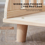 Solid Wood Pet Cat Dog Bed Wooden Puppy Home Bed Pet Supply M Sizes w/Pillows V488-PCPBP-M