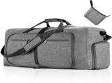 Foldable Travel Duffel Bag With Shoe Compartment Tear Resistant Polyester For Gym Weekend Trips And V1237-ZY-807-311
