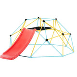 Climbing Dome, 8FT Geometric Dome Climber with Slide, for Kids 3 to 9 Years Old, Jungle Gym Supports V952-JHPDYX10FTHT5WB8CV0