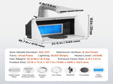 Airbrush Spray Booth, Dual Fans, 545 x 475 x 370 mm, Portable Hobby Airbrush Paint Spray Booth Kit V952-PBSPQFW56D491KUC3001V3