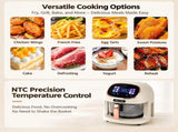 360&deg Panoramic Air Fryer for Effortless, Visible Healthy Cooking at Home V1107-CS-ZAILXA33