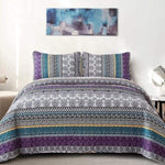 Aesthetic Quilted Bedspread and Pillowcases Set: Unify Your Bedroom's Look - Queen size V745-MAC080217Q13U