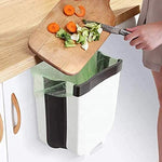 Hanging Trash Can Collapsible Small Garbage Waste Bin for Kitchen Cabinet Door V178-40972