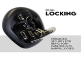 Chrome Black Whale Tail T Handle Compression Lock Toolbox Canopy UTE V379-TWLOCKCHRM