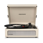 Crosley Voyager Bluetooth Portable Turntable - Dune + Bundled Crosley Record Storage Display Stand V398-CR8017BSS-DU4