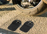 Black Aluminum Alloy Rear Wheel Support Foot Pegs 1 Pair Universal Motorcycle Accessories V1369-AZ3-W-19356