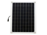 12V 20W Solar Panel Monocrystalline Silicon Solar Cell with Dual USB Car Charger Lighter Alligator V1294-YM0901-H32788
