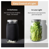 32oz Wide Mouth Mason Jar Sprouting Kit - Glass Jars with 316 Stainless Steel Mesh Lids, V888-ELOSUNG55437
