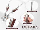 5 Pcs Soldering Tweezers Set 3 Pcs Cross Lock Solder Tweezer 2 Pcs Jewelry Third Hand Tools with V1192-AZ-W-0180