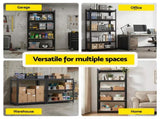 Giantz Garage Shelving 1.6X0.8m Warehouse Shelves Storage Rack Pallet Racking Black WR-E-8X16-BK