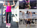 Resistance Band - 4-Pack - With Handle & Door Buckle - Storage Bag - Fitness Bands - Pull-Ups V1259-DP01-BO-12
