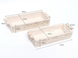 2 Pieces Storage Baskets, Boho Decorative Basket, for Organizing Woven Decorations, for the Kitchen V1189-LC-HW-00095