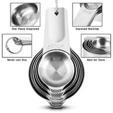 Measuring Cups Set,Stainless Steel Measuring Cup Set 7,18/8 Stainless Steel Measuring Cups for V1370-AZ4-08390