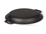 26cm 2-in-1 Cast Iron Dutch Oven & Skillet Set Pre-Seasoned Dual-Use Pot with Lid Fry Pan, Durable & V324-TSD-DUALPOT26CM