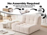 Artiss Set of 3 Sofa Modular Boneless Couches No Assembly White SBED-M-TED-3S-BG