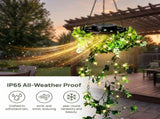 2Pack Solar-Powered Milan Grass Light, Solar Lights Outdoor Waterproof, 66 LED V1107-112-91776-GRN-2PACK
