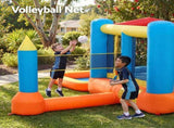 Keezi Inflatable Kids Pool Play Park Jumping Castle Volleyball Net with Blower Balls 4mx4.37m IOT-PARK-2746