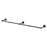 Artiss Clothes Rack Airer Floating Shelf Metal HANGER-B-02-RAIL-BK