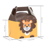 52Pcs Animal Bags, Paper Gift Bags, Small Paper Bags for Kids, 4 Jungle Theme Birthday V1192-AZ-W-16638