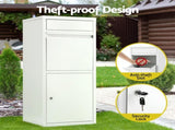 Gardeon Parcel Letterbox Drop Box Package White PDB-L-102-WH