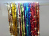 20 Pcs Wedding Wands Metallic Foil Christmas Tinsel Sticks with Bells Glitter Foil Tinsel Streamers V1366-AZ2-W-18458