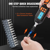 Digital Torque Screwdriver 1/4" Range 2.65-70.67in/lb w/ 0.01N.m Increment V952-NJLSDSXK26670HHEWV0