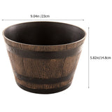 Plastic Bonsai Plant Pot Dark Brown Decorative Outdoor Planter Suitable for Succulents and Herbs V1370-AZ4-14815