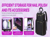Nail Art Tool Storage Backpack Removable Compartments, High-Capacity Categorized Storage, Multiple V1232-MJSNB001