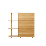 Artiss Chest of 3 Drawers Storage Cabinet 3 Shelves Pine FURNI-C-CDR-02-WD-AB