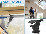 Window Opener with Hook Modular 78.7in Stainless Steel Sectional Skylight Pole Opener for Roof V1366-AZ2-W-14918