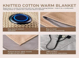 Portable Heated Shawl Blanket, Heated Shawl & USB Powered Winter Blanket Wrap with Soft Zipper V1366-AZ2-W-11468