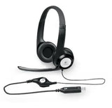 Logitech H390 USB Headset Adjustable,USB,2 Years Noise Cancelling Micophone Headphones In-line Audio V1202-V2-SPLT-H390