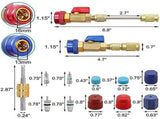R134A Valve Core Quick Remover Installer Tool Kit - High Low Pressure Car AC Removal Tool, Stem V1366-AZ2-W-21843