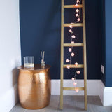 50 Pink Rose 3D Fairy Lights 5M LONG String, Battery Indoor & Outdoor Decorations Wedding V382-PINKROSEBATT50