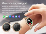 Elegant Women's Smartwatch,HD Touchscreen, Bluetooth Calls, Health Monitoring V888-ELOSUNG25996