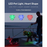2pcs Rechargeable Collar Light - Carabiner Keychain Clip with LED Light - Clip Color-Changing Light V1192-AZ-W-0196