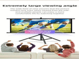 84inPortable and mobile projection screen with tripod stand, 169 HD format, suitable for home V1106-TYYPM003