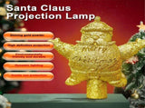 LED Christmas Tree Top Projection Light Shiny Gold Christmas Tree Top Decoration with 5 Slides V1294-YM0901-L6886-1