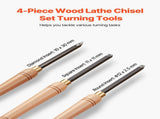 Wood Lathe Turning Tool Set, 4PCS, Lathe Roughing Finishing and Detailing Hollow Tool with Wooden V952-MBMGCDYTSYDPUN4IX001V0