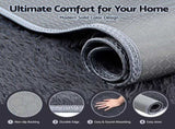 Artiss Floor Rug 160x230cm Plush Area Shaggy Rug Living Room Bedroom Carpet Grey FLR-FLU01-160X230-GY
